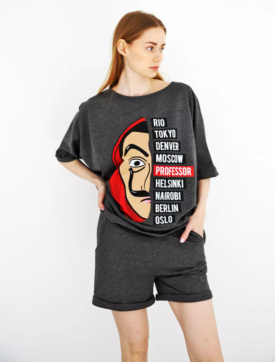 Tumši pelēks sieviešu komplekts Vendetta