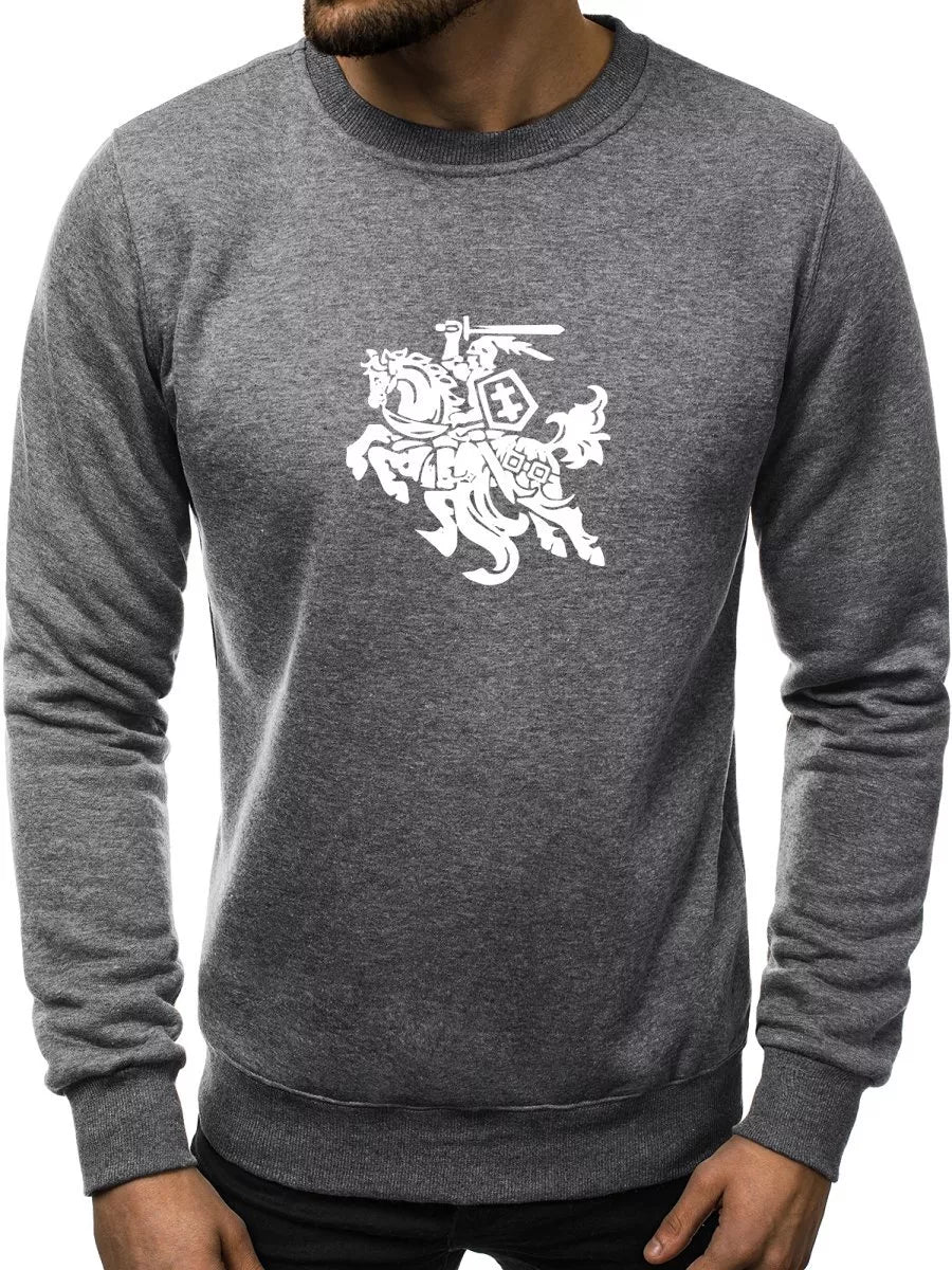 Tumši pelēks džemperis Vytis