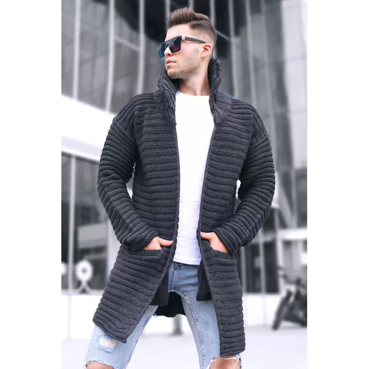 Tumši pelēks vīriešu džemperis Hira