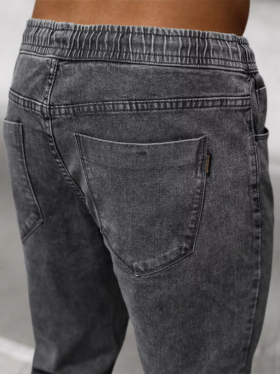 Tumši pelēkas vīriešu jogger bikses Nilum