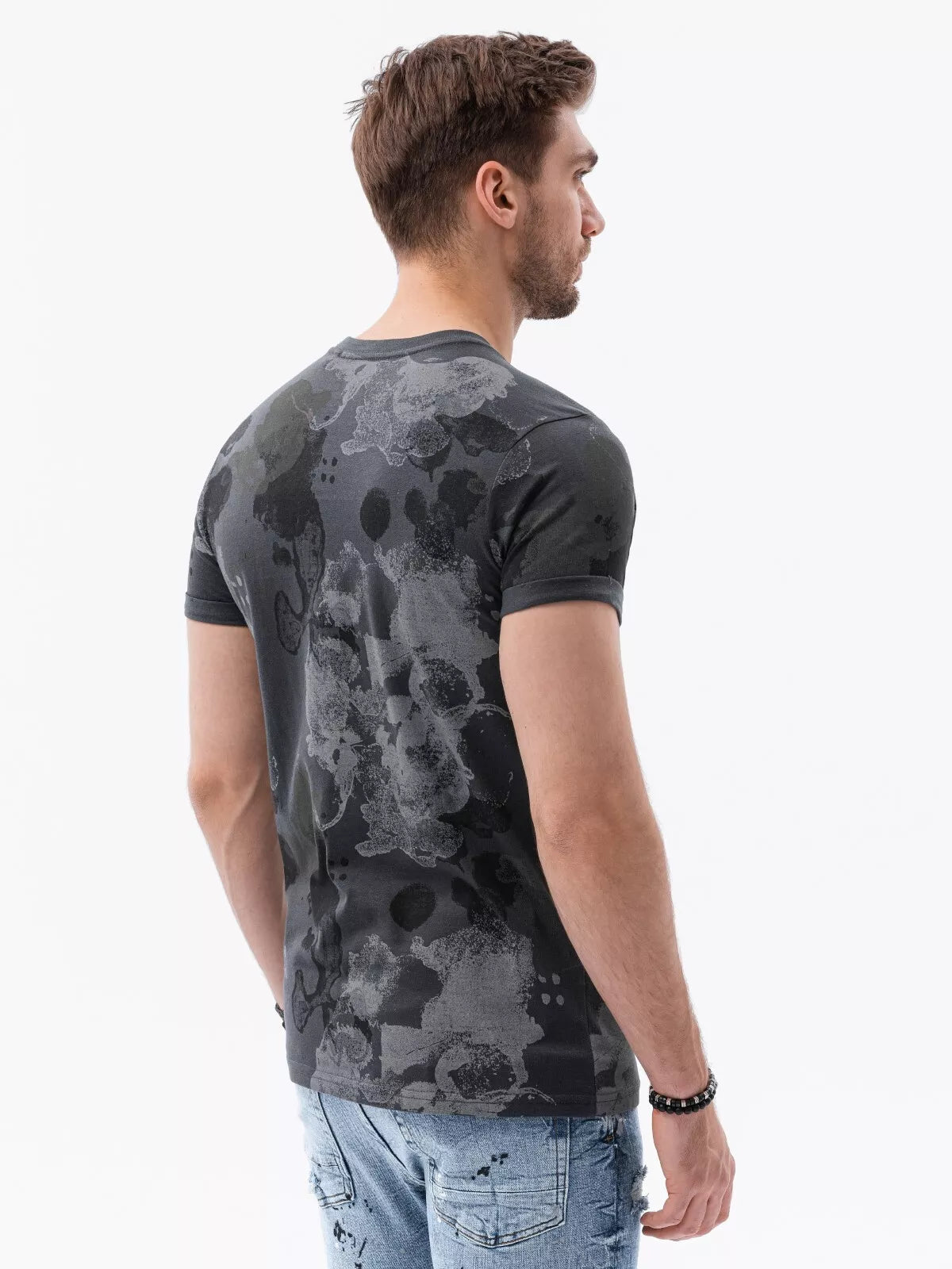 Tumši pelēks vīriešu T-krekls Komel