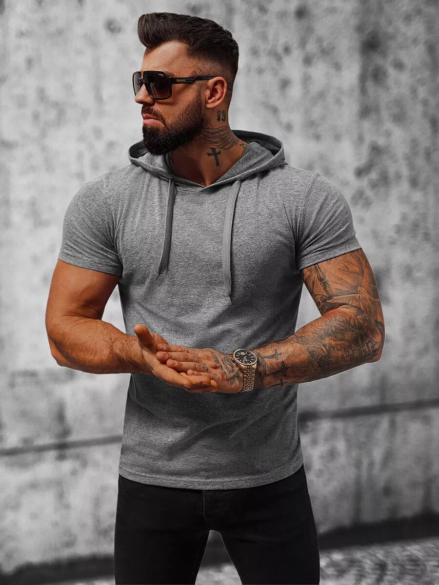 Tumši pelēks vīriešu T-krekls Remer