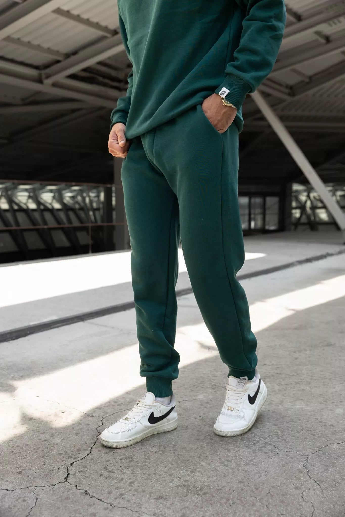 Tumši zaļš vīriešu uzvalks Gerol