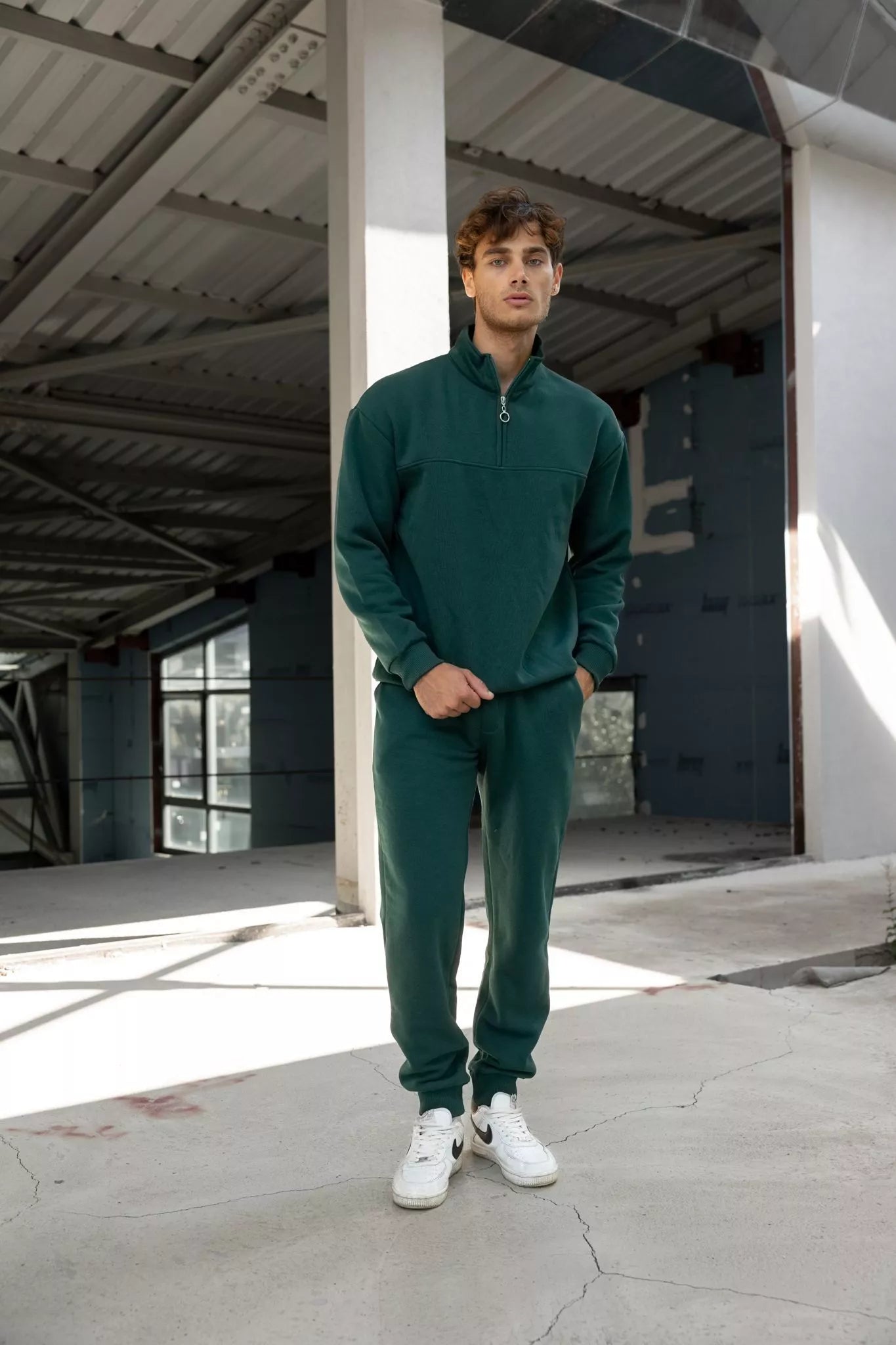 Tumši zaļš vīriešu uzvalks Gerol