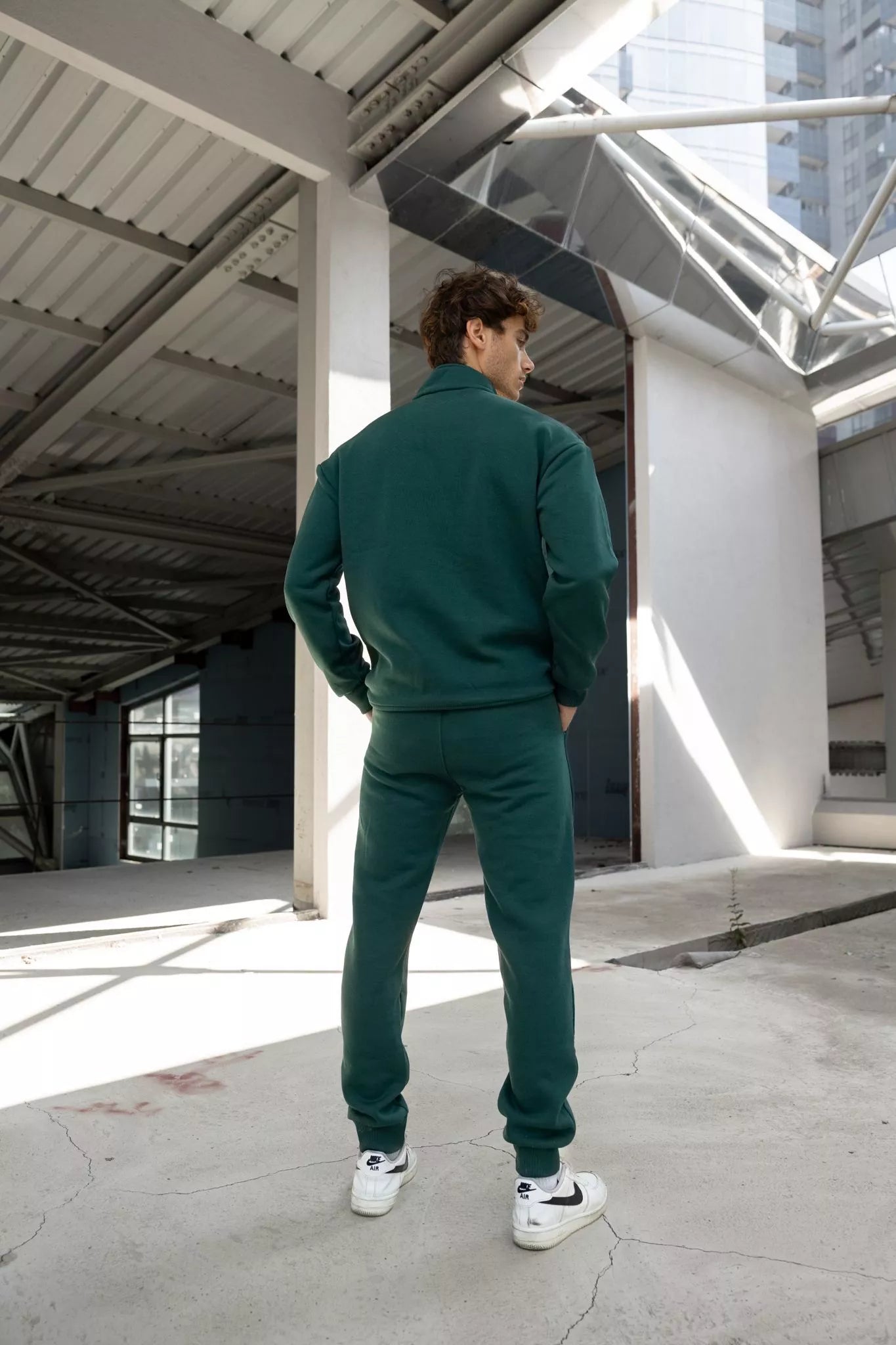 Tumši zaļš vīriešu uzvalks Gerol