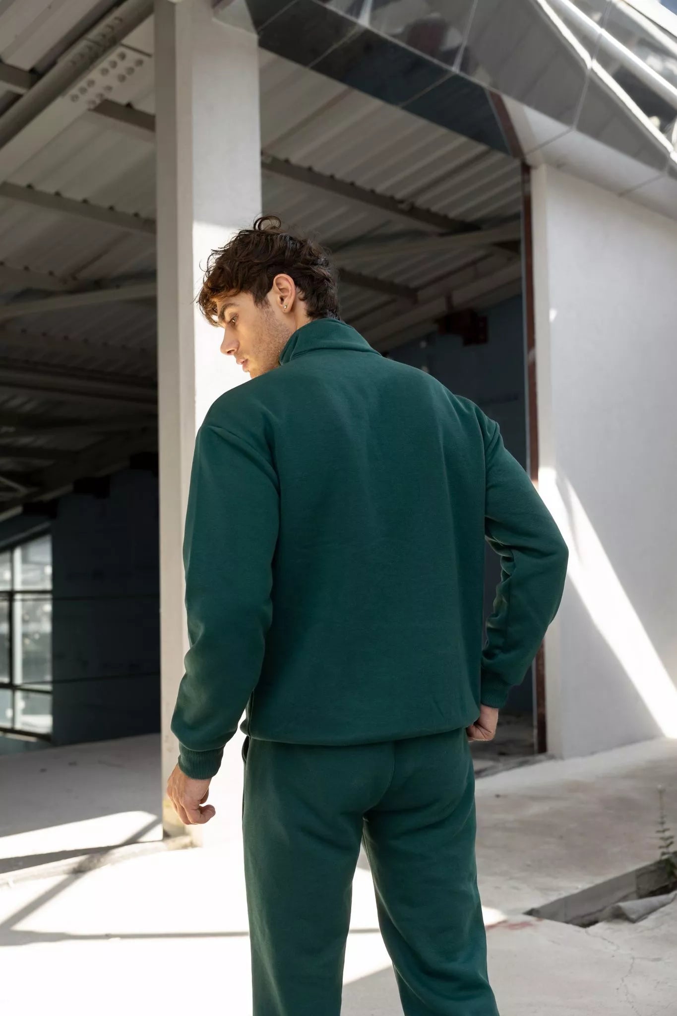 Tumši zaļš vīriešu uzvalks Gerol