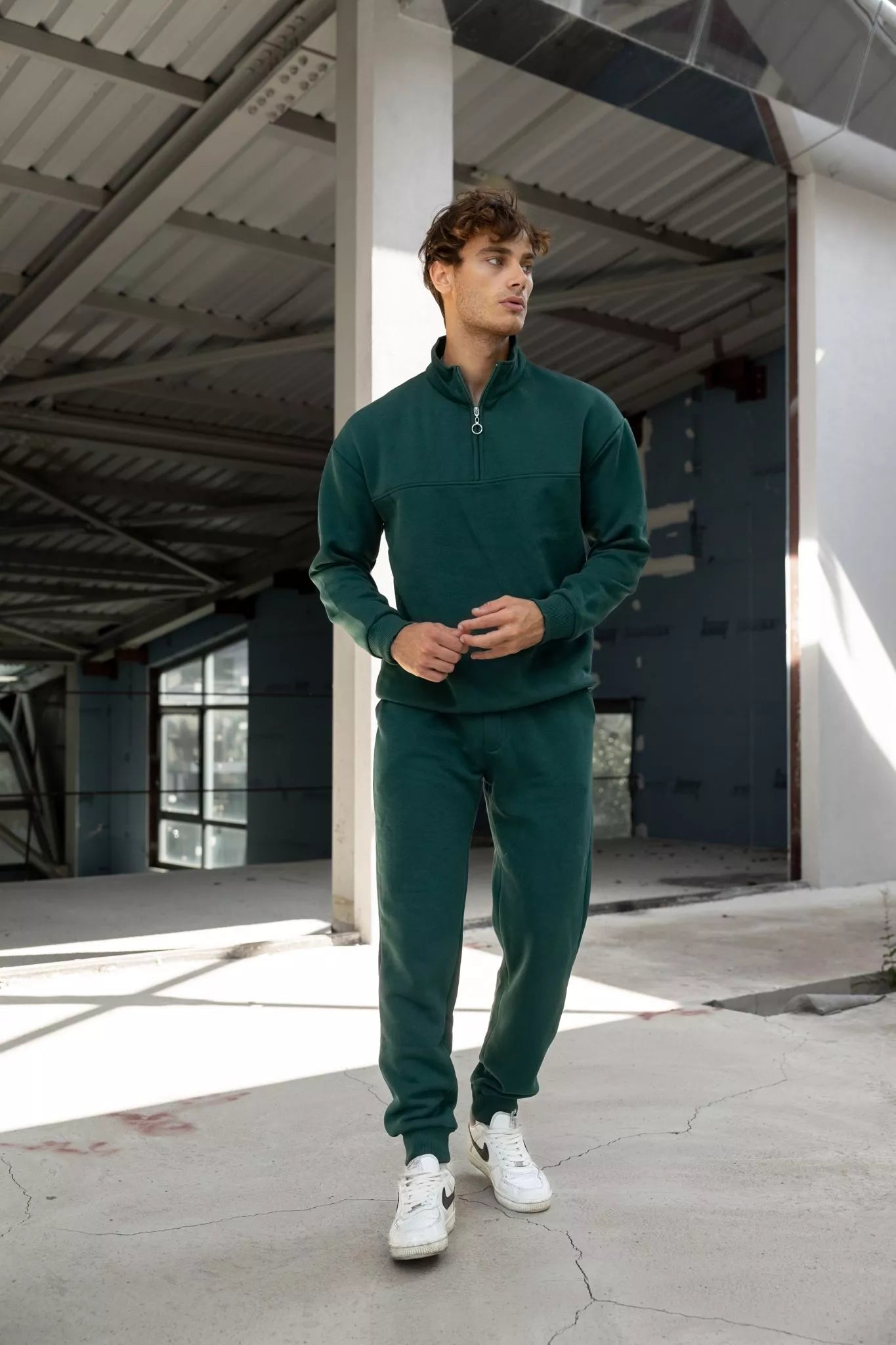 Tumši zaļš vīriešu uzvalks Gerol