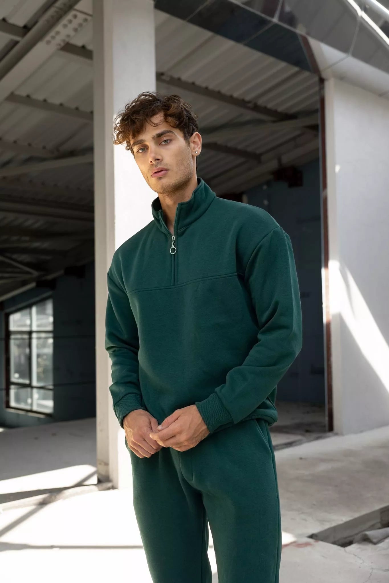 Tumši zaļš vīriešu uzvalks Gerol