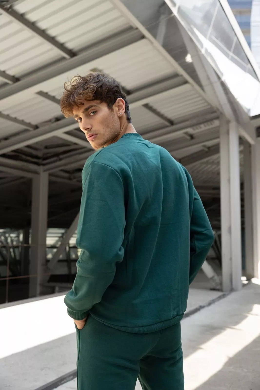 Tumši zaļš vīriešu komplekts Lipo