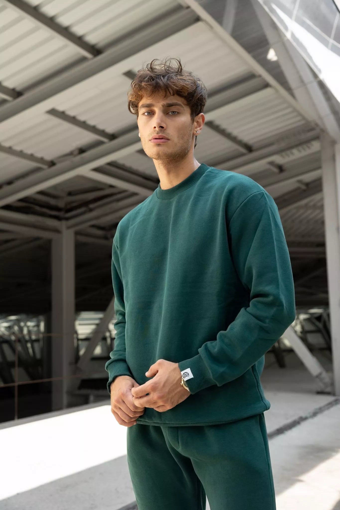 Tumši zaļš vīriešu komplekts Lipo