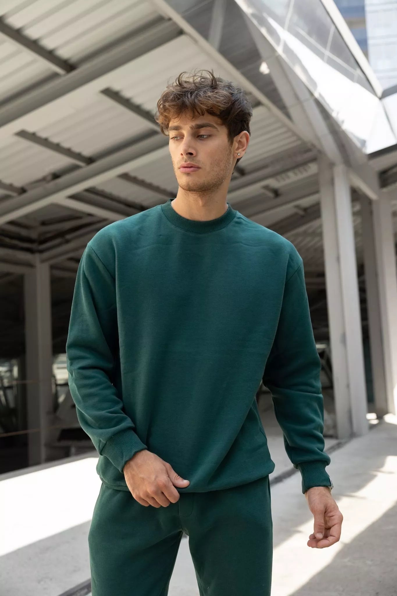 Tumši zaļš vīriešu komplekts Lipo