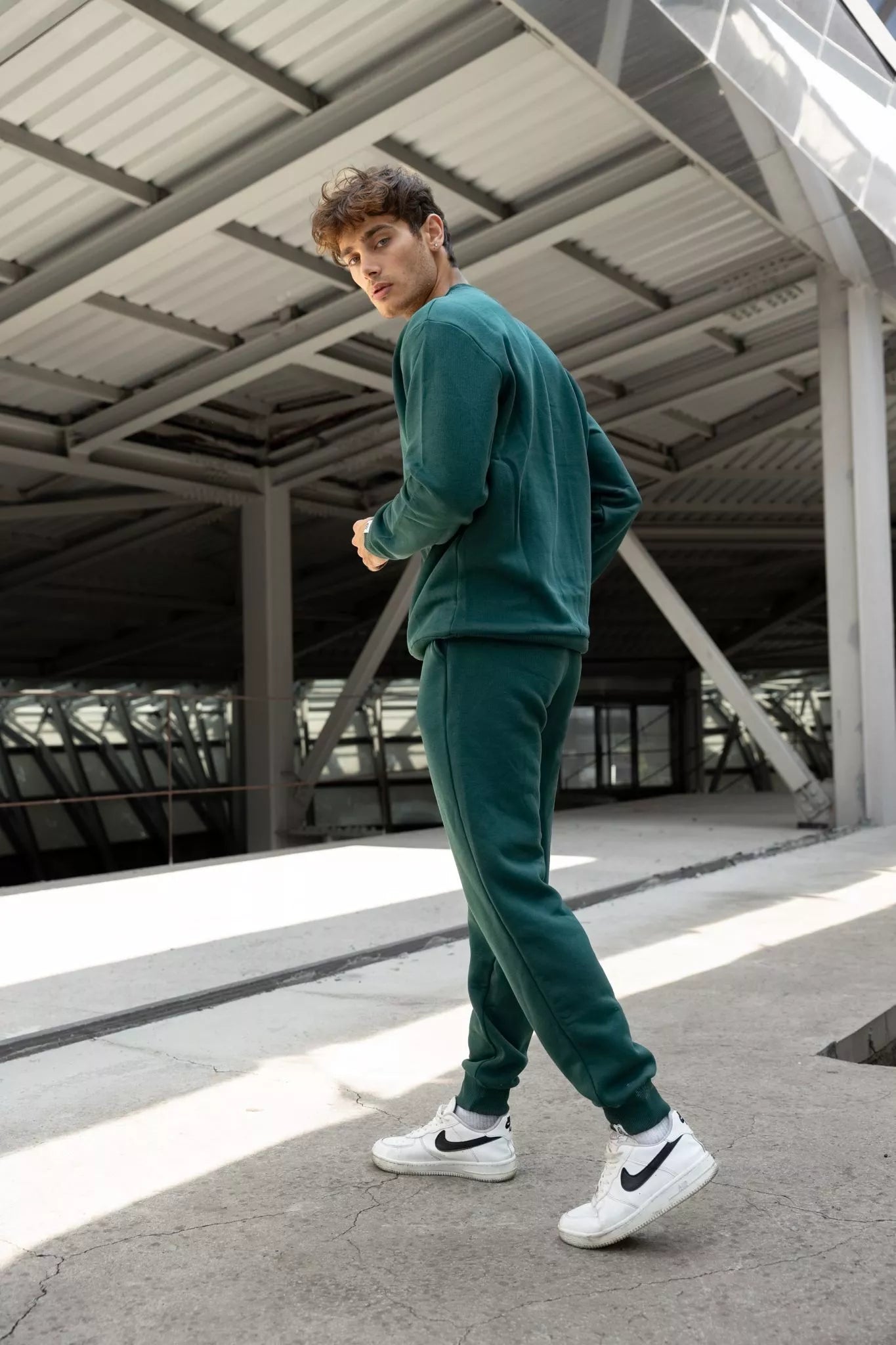 Tumši zaļš vīriešu komplekts Lipo