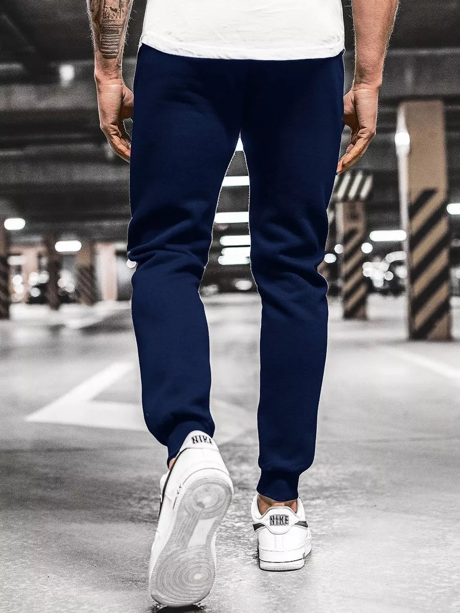 Tumši zilas vīriešu ikdienas bikses Sergo