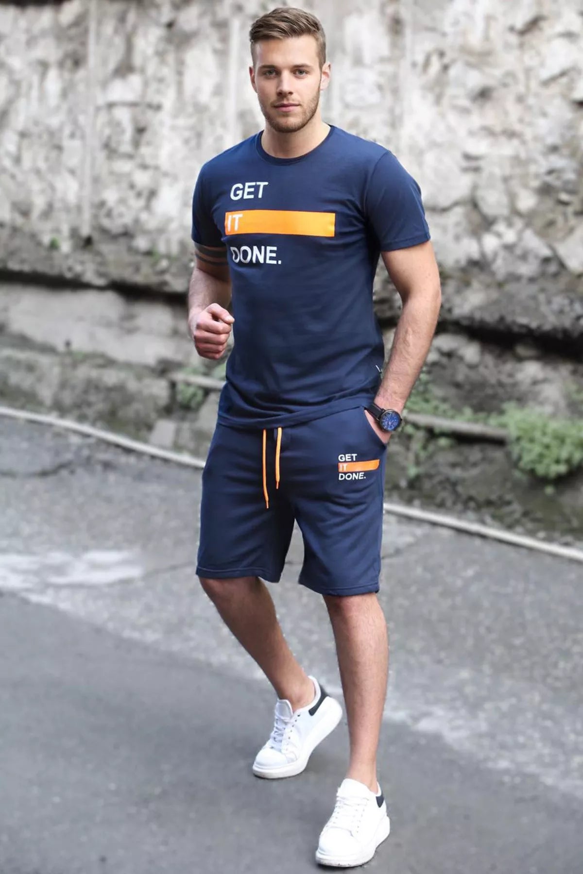 Tumši zils komplekts “Get it come work”