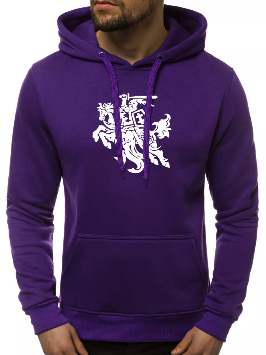 Violets vīriešu kapučjakas džemperis Vytis