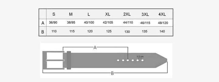 Vīriešu ādas josta Carlos (melna) 