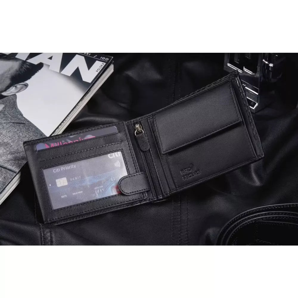 Vīriešu īstas ādas maks Tival 