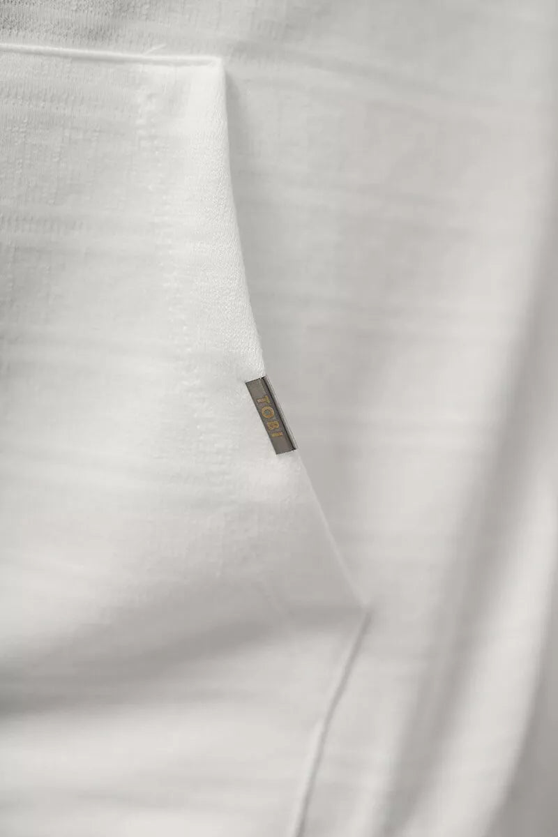 Vīriešu balts džemperis Solar