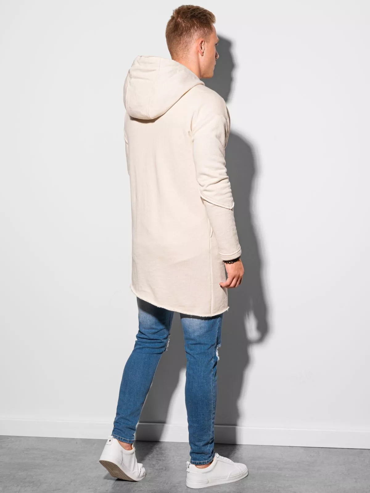 Vīriešu balts džemperis Stivin