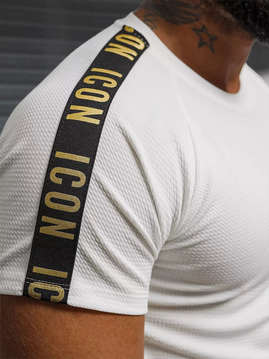 Vīriešu balts T-krekls Icone