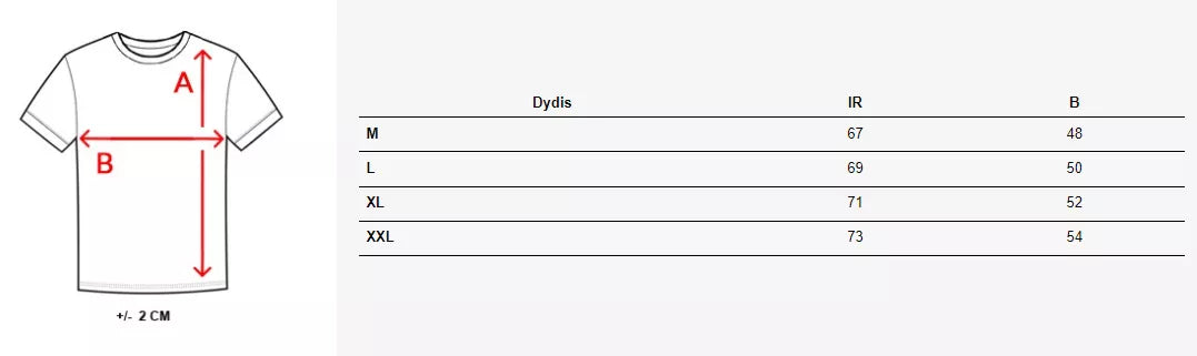 Vīriešu balts T-krekls Dimensional