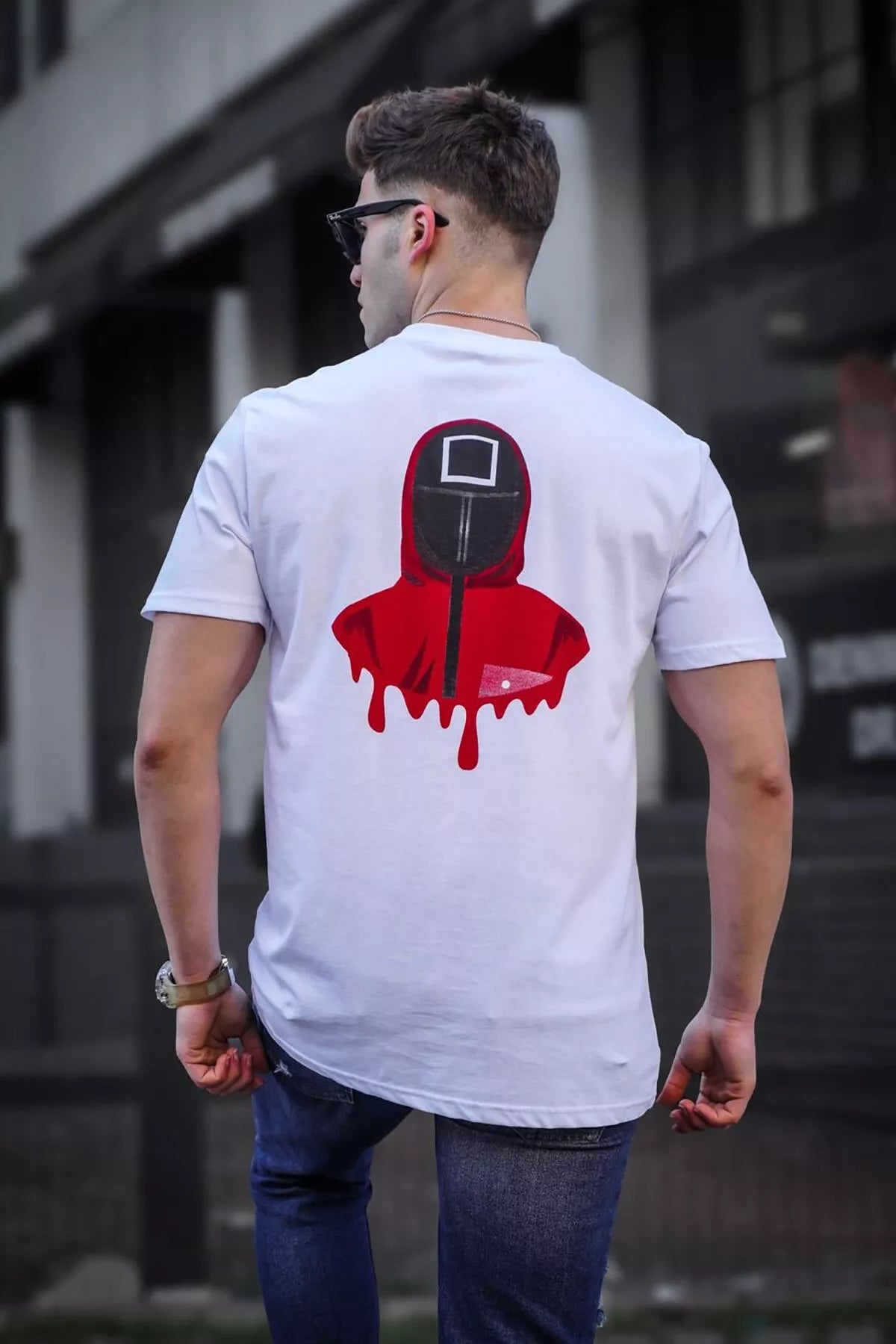 Vīriešu balts T-krekls "Game"