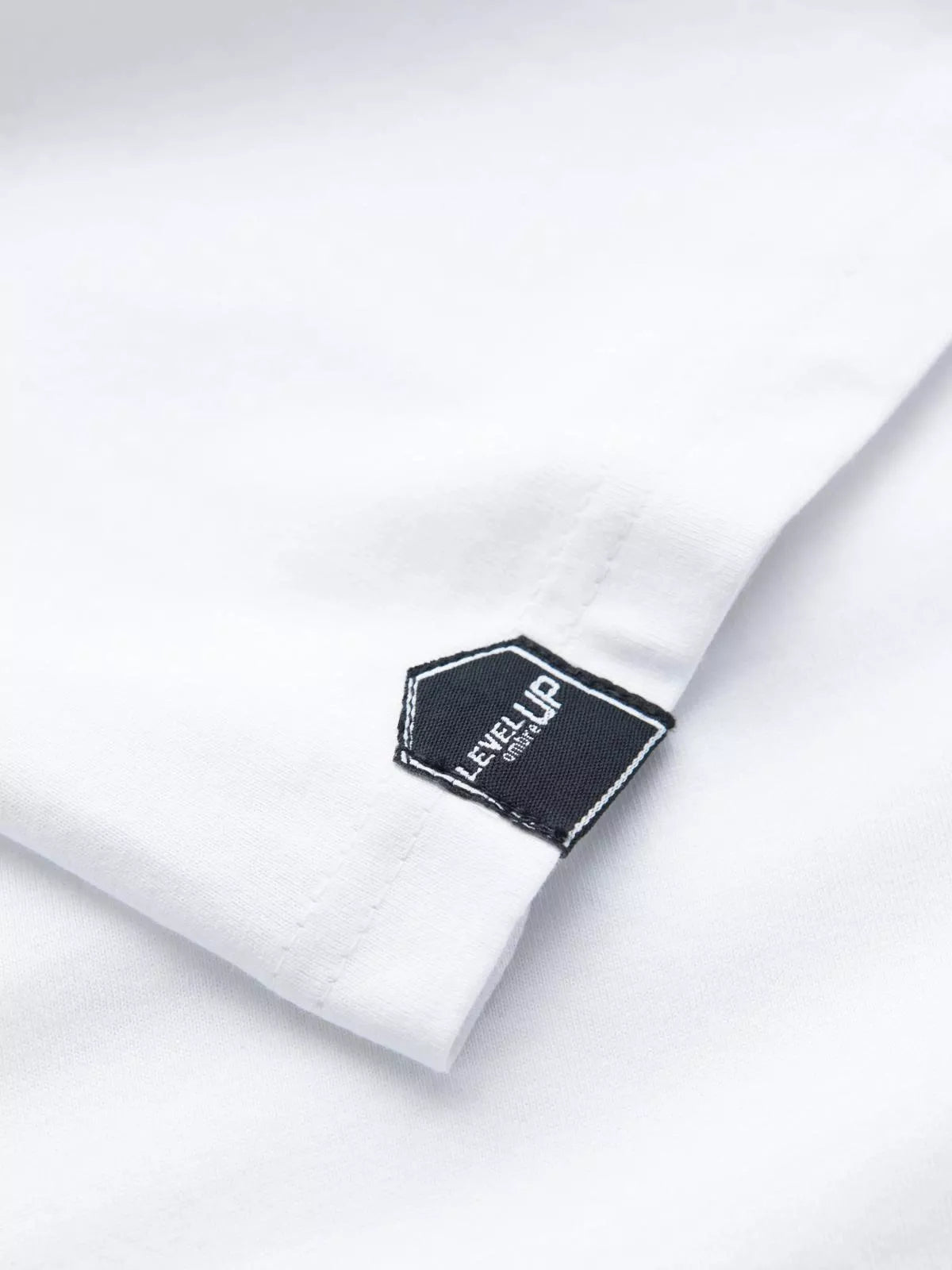 Vīriešu balts/tumši zils garām piedurknēm T-krekls Artur