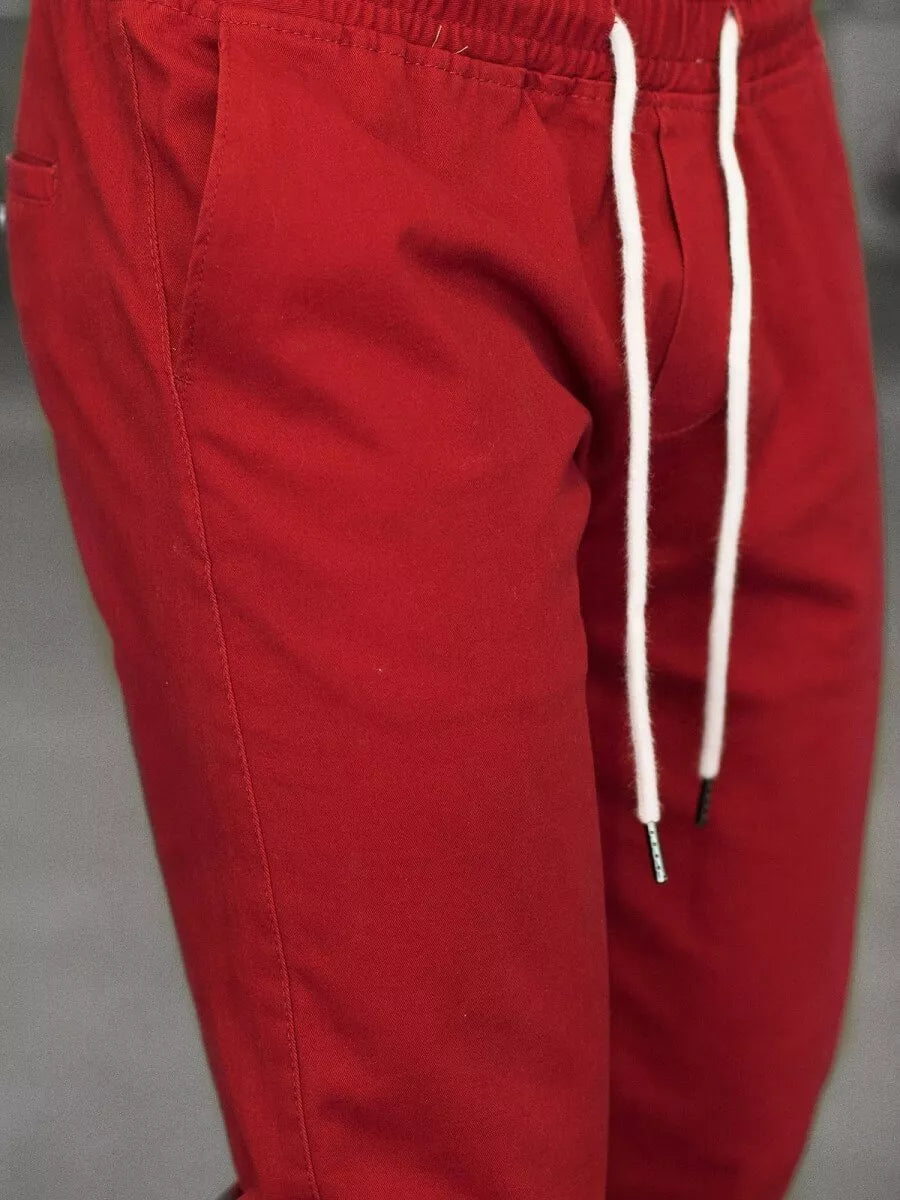 Vīriešu bordo krāsas bikses Keni