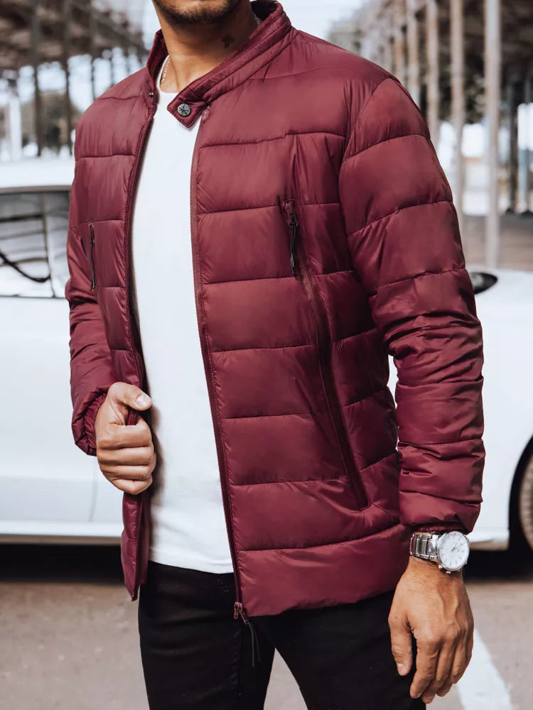 Vīriešu bordo krāsas jaka Nerov