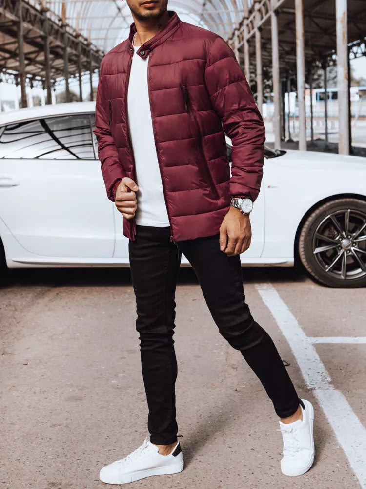 Vīriešu bordo krāsas jaka Nerov