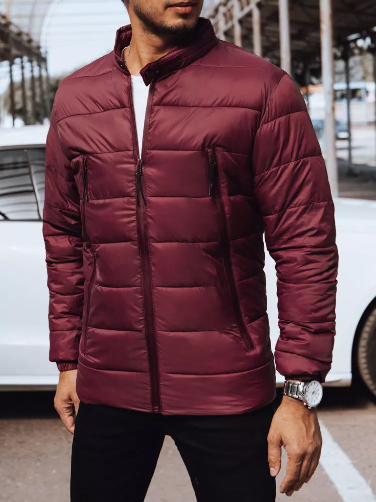 Vīriešu bordo krāsas jaka Nerov