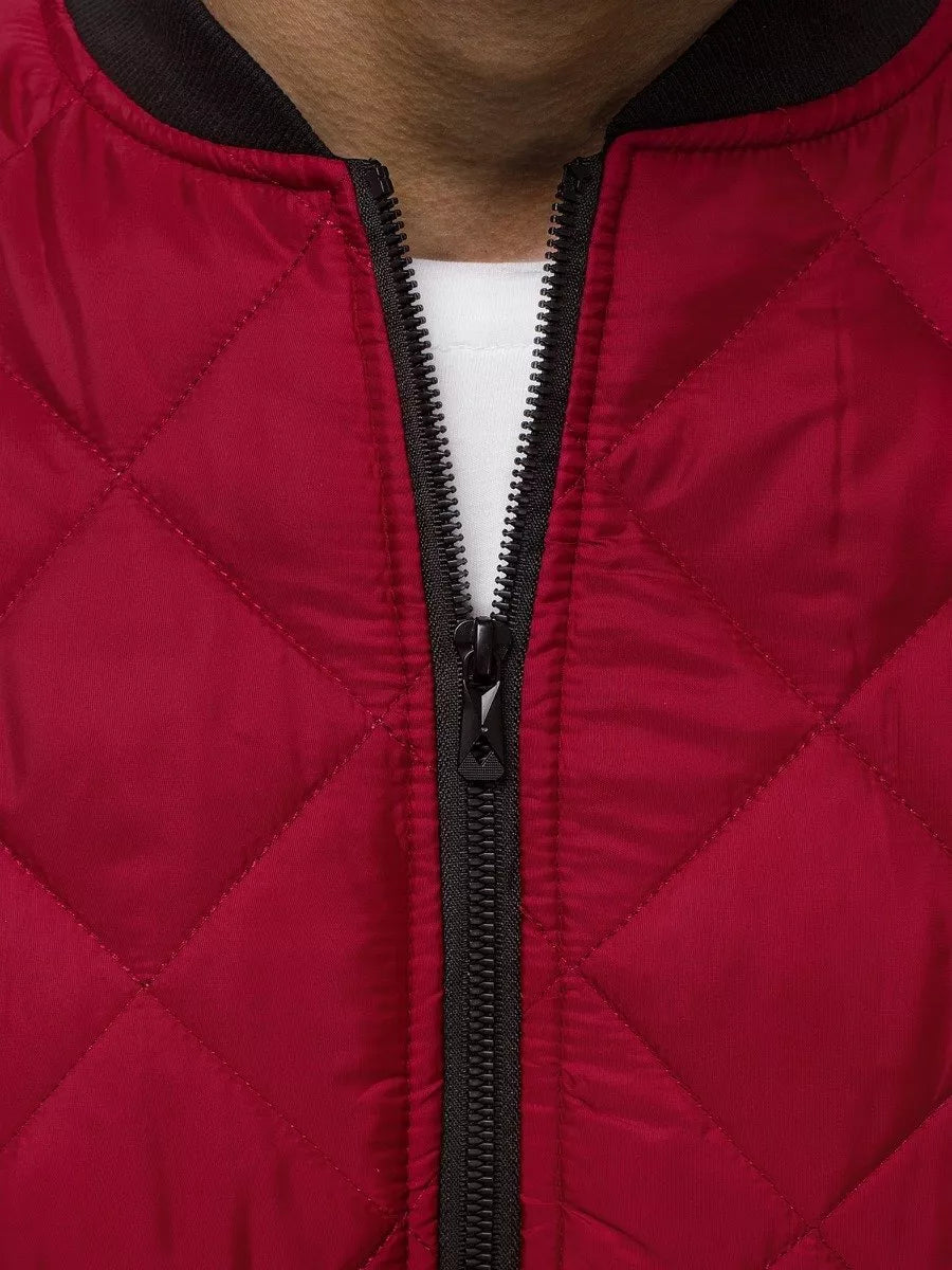 Vīriešu bordo krāsas jaka Morel