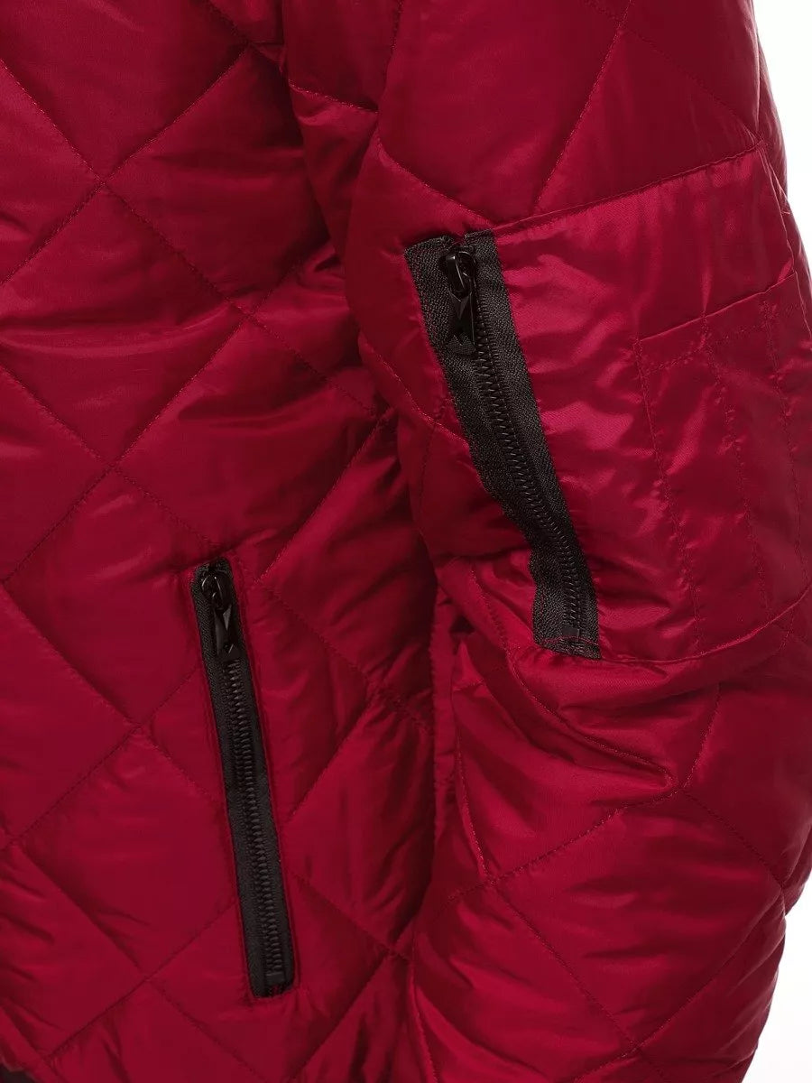 Vīriešu bordo krāsas jaka Morel