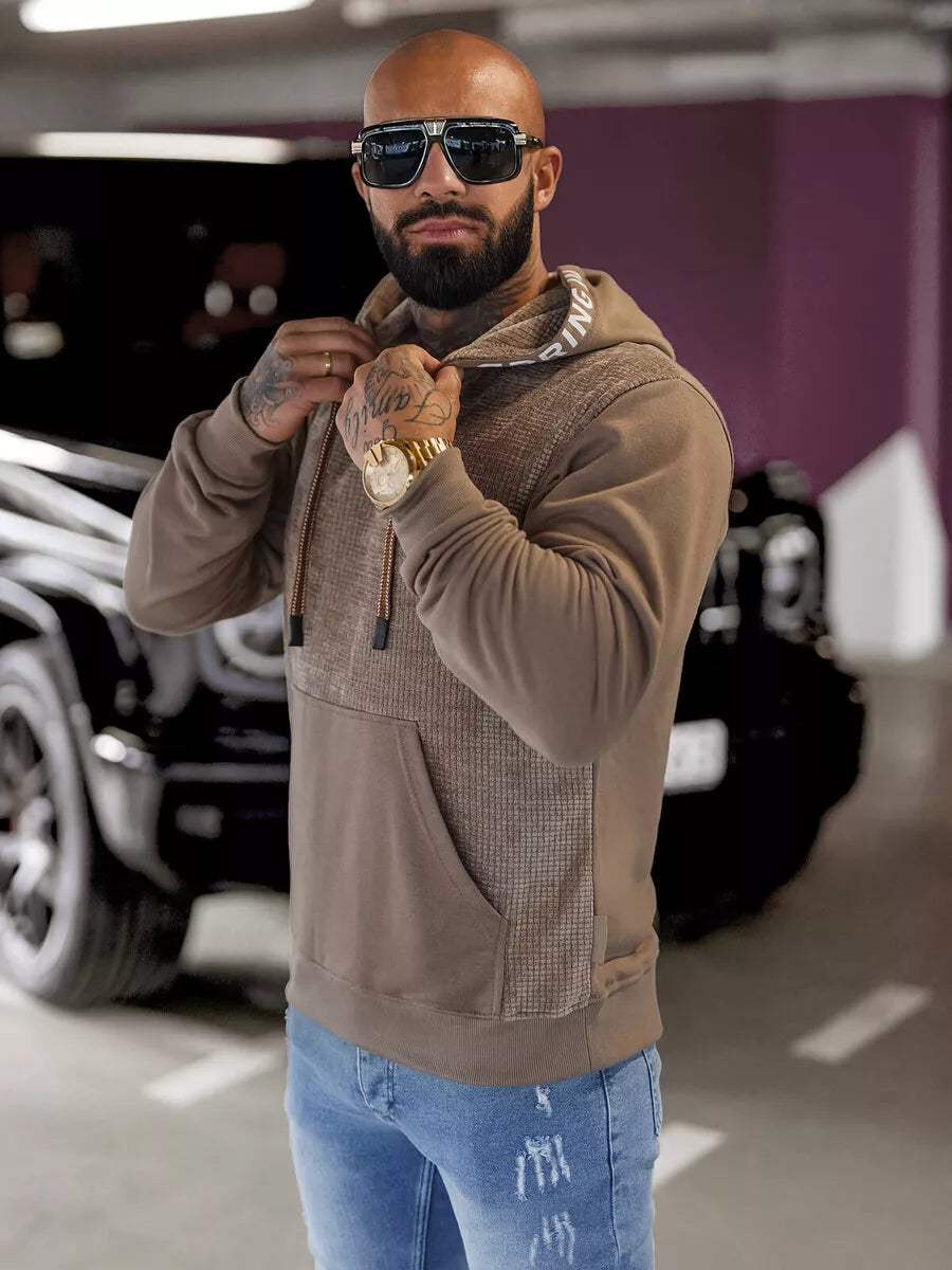 Vīriešu brūns kapučjakas krekls Carl