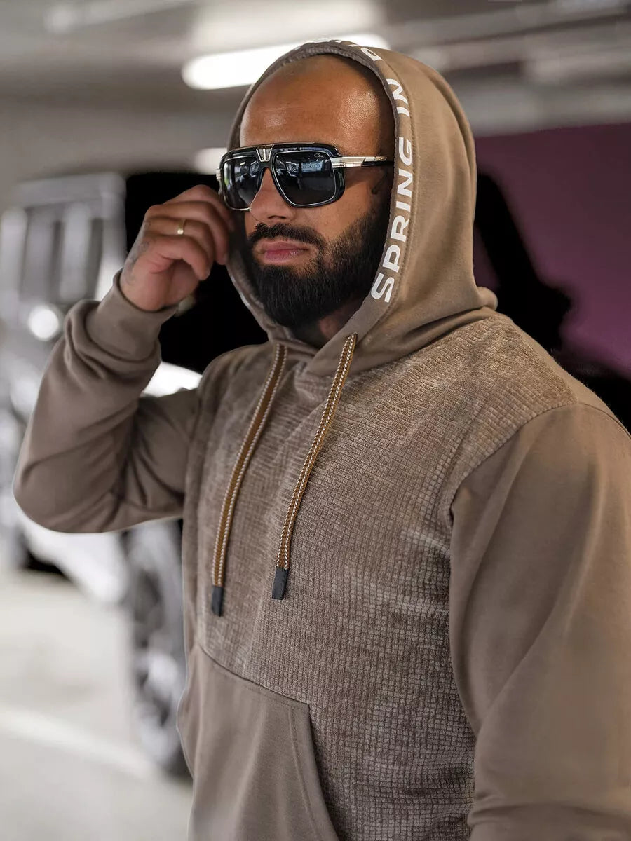 Vīriešu brūns kapučjakas krekls Carl