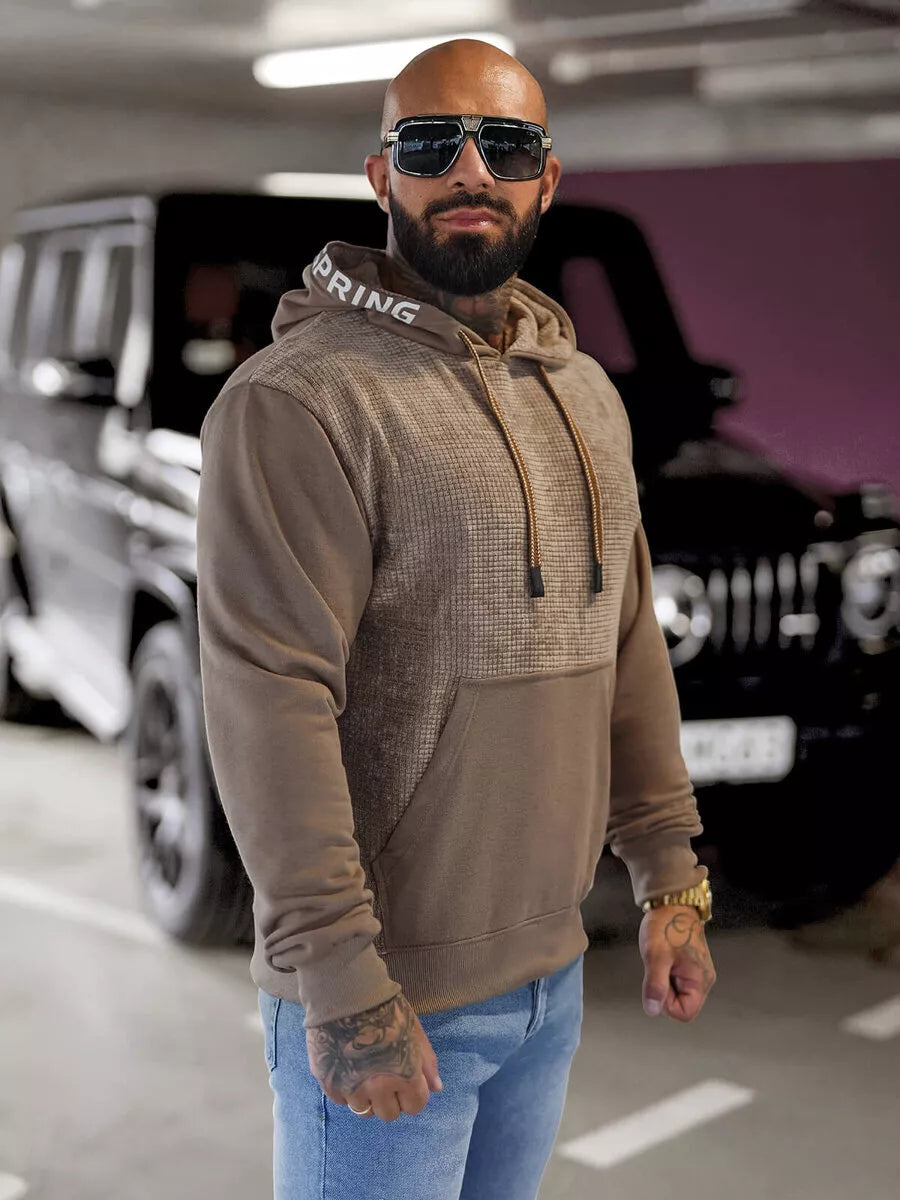 Vīriešu brūns kapučjakas krekls Carl