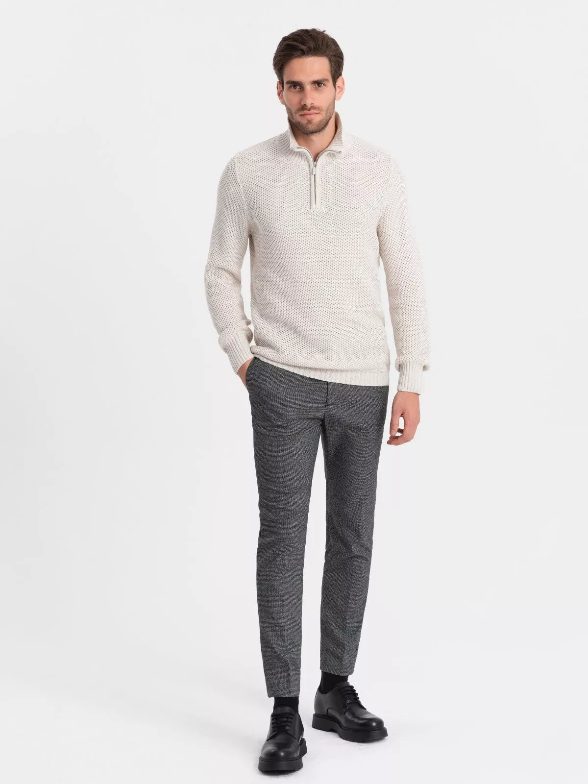 Vīriešu brūns džemperis Felix