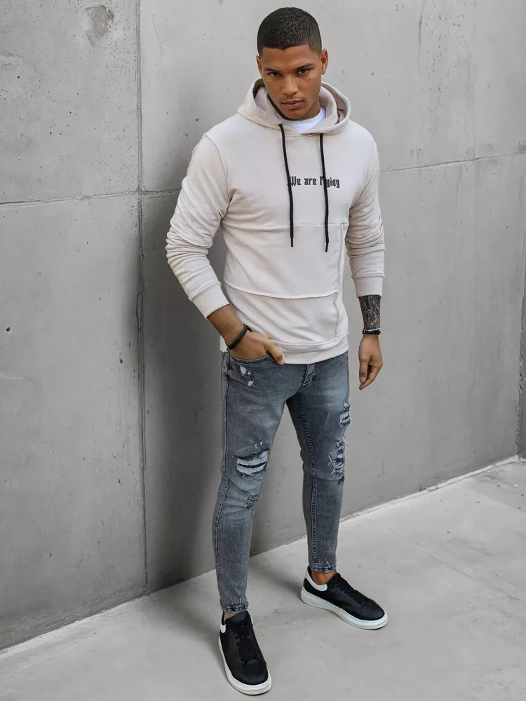 Brūns vīriešu džemperis Fly