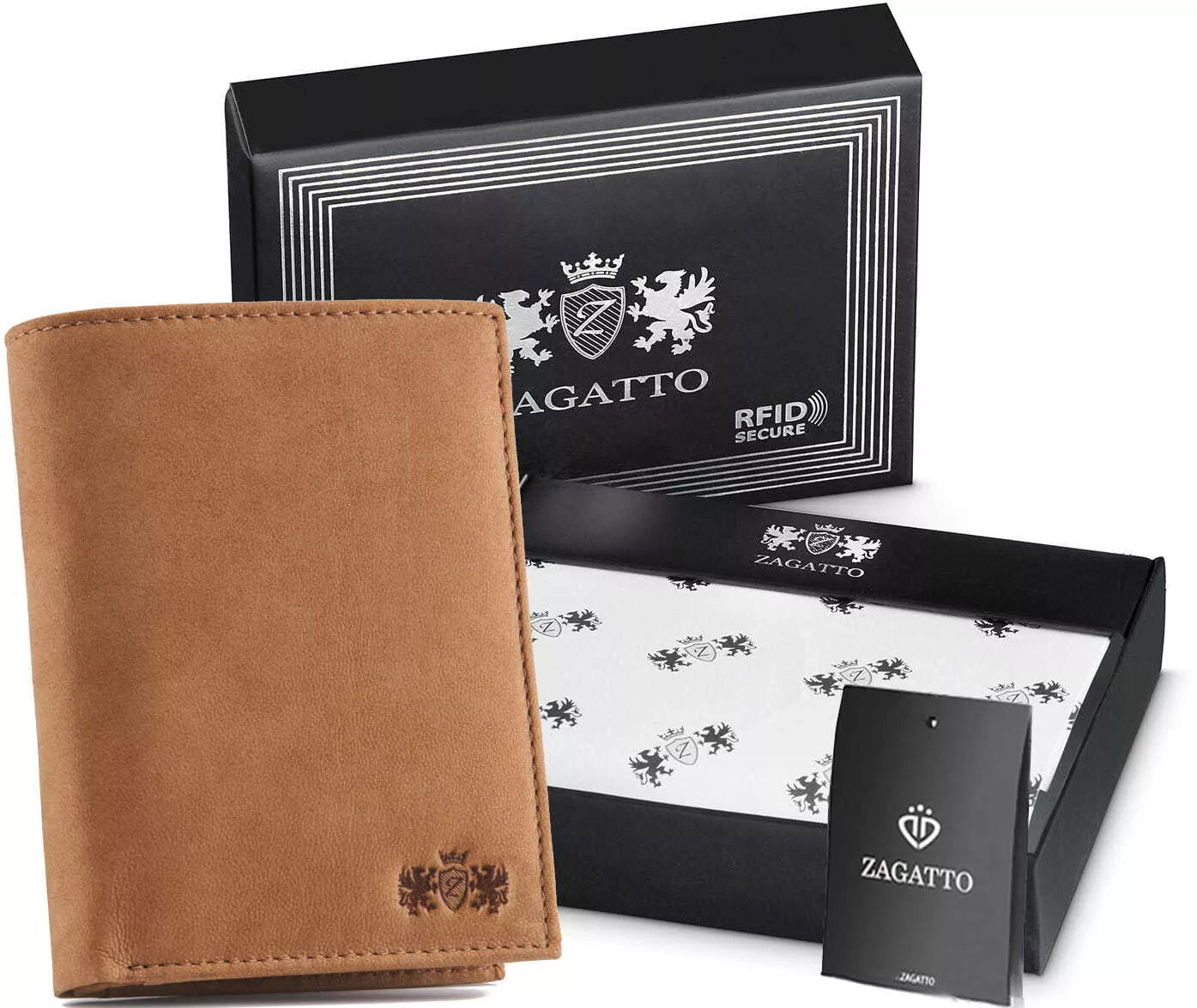 Vīriešu maks no īstas ādas Philip (brūns)