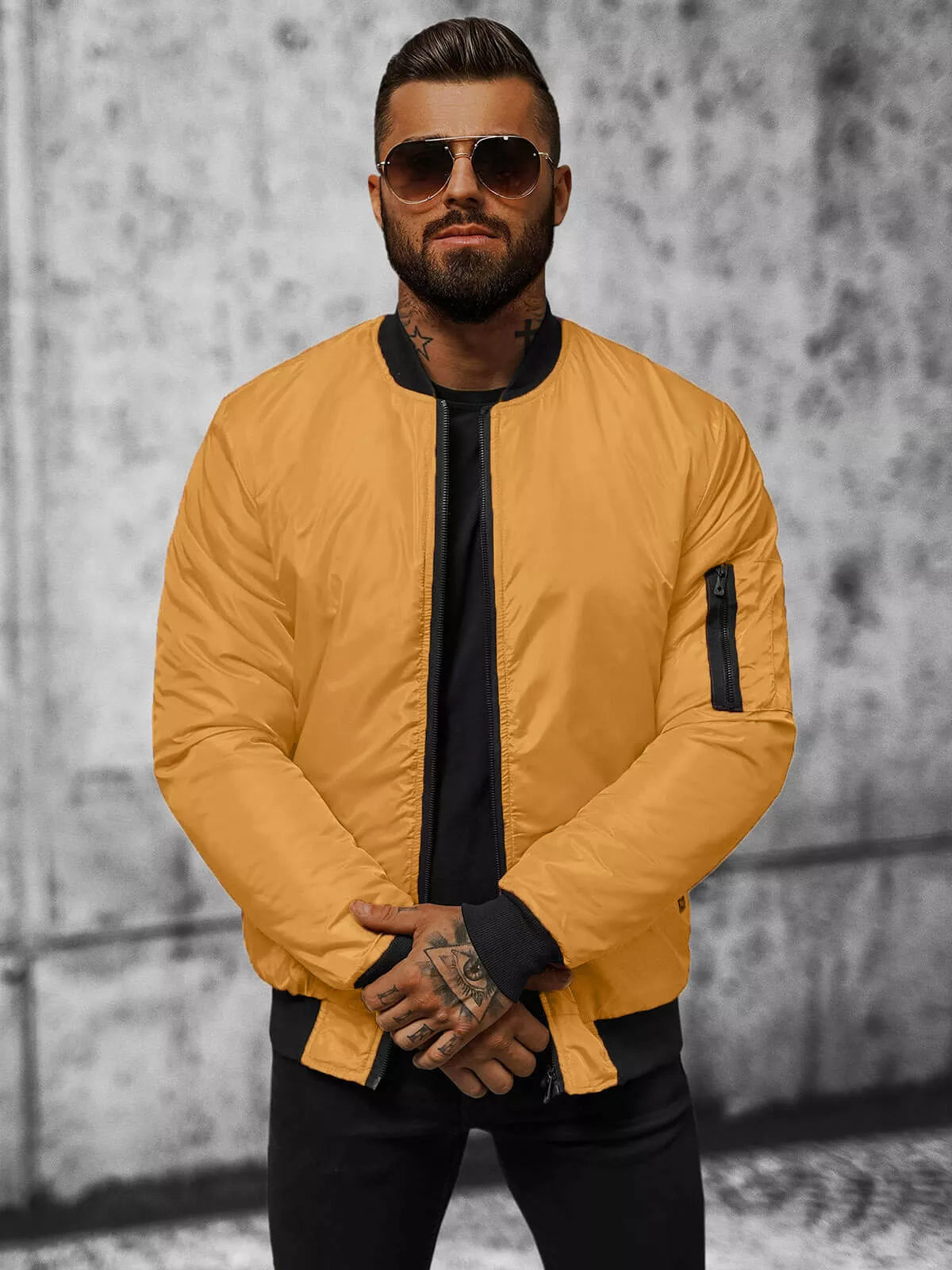 Vīriešu dzeltenā jaka Route