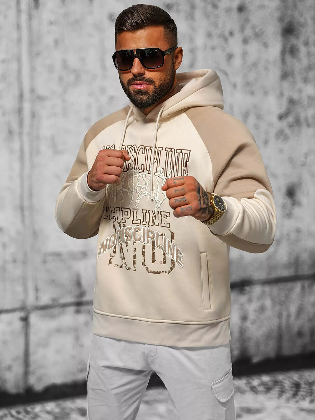 Vīriešu brūns džemperis No Discipline