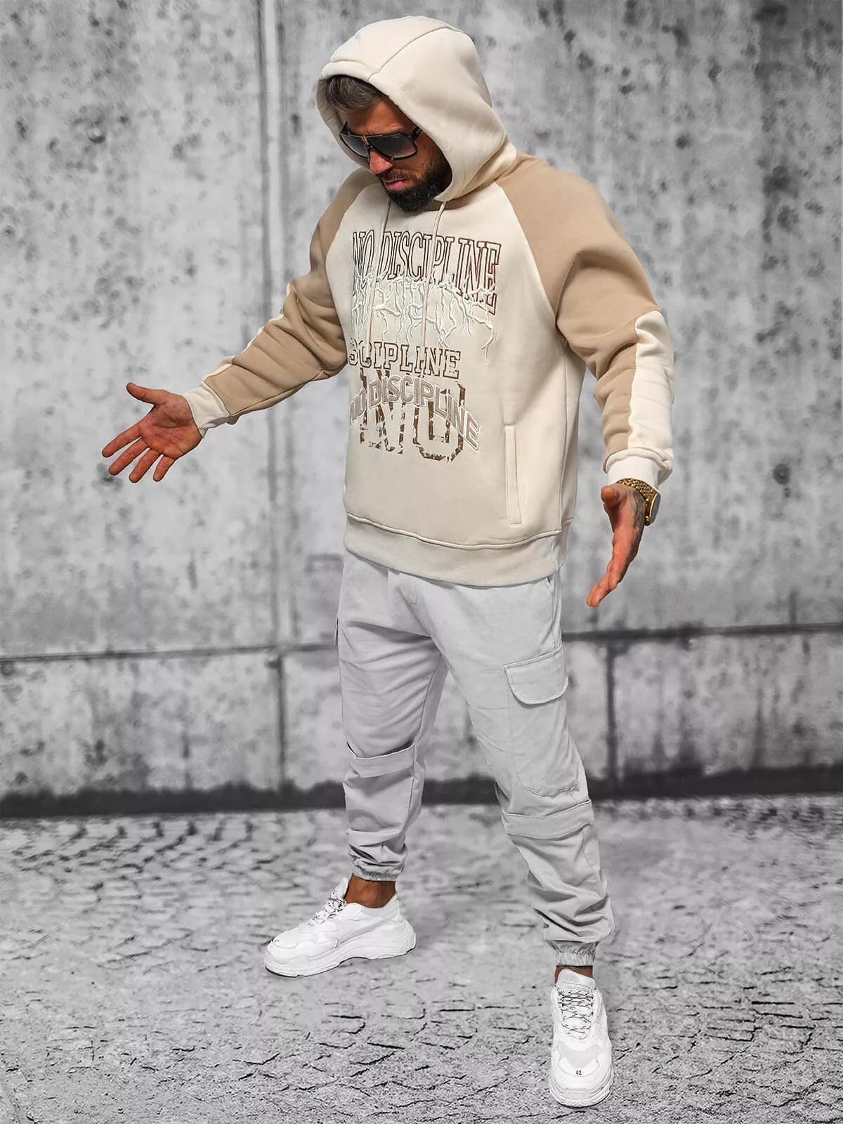 Vīriešu brūns džemperis No Discipline