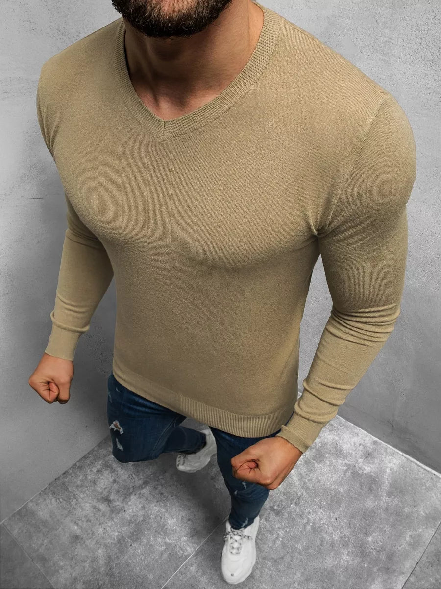 Vīriešu džemperis brūnā krāsā Robi