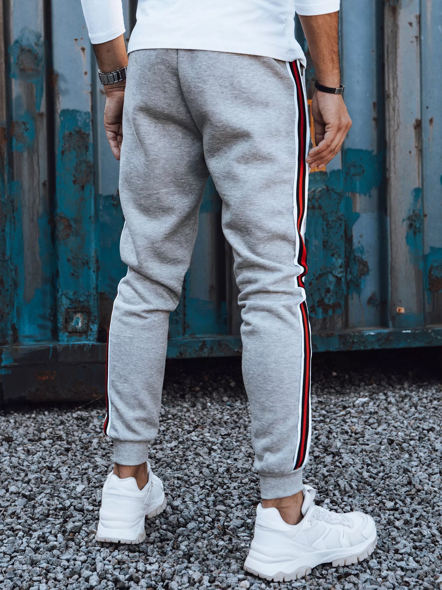 Vīriešu gaiši pelēkas ikdienas bikses Adam