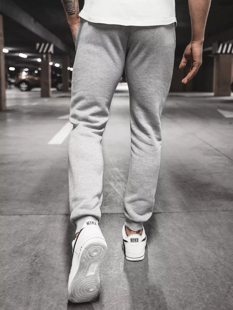 Vīriešu gaiši pelēkas ikdienas bikses Sergo 