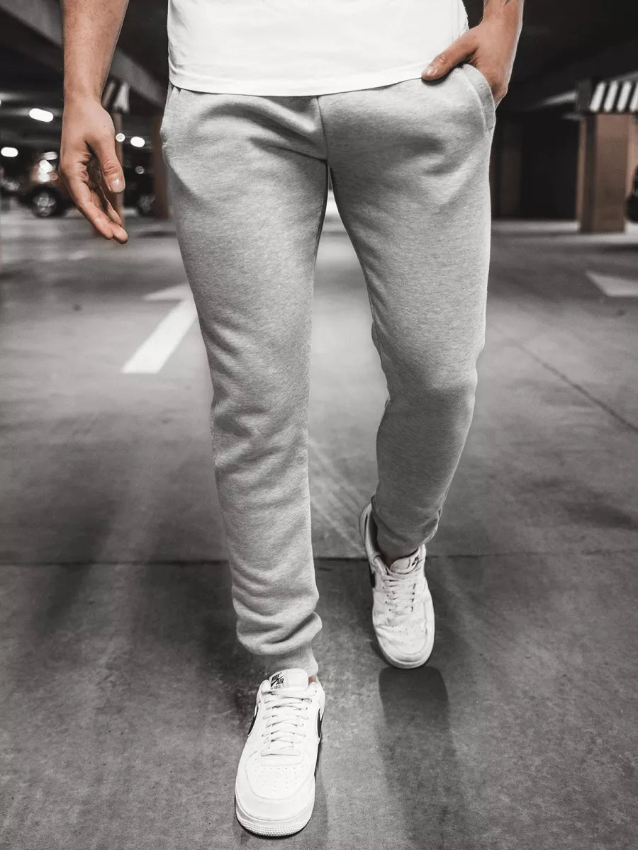 Vīriešu gaiši pelēkas ikdienas bikses Sergo 