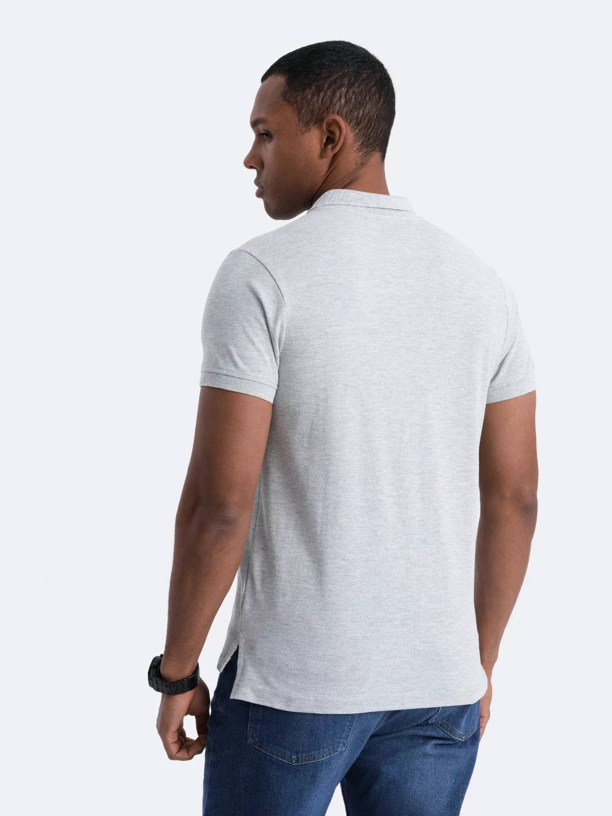 Vīriešu gaiši pelēks polo krekls Cristan 