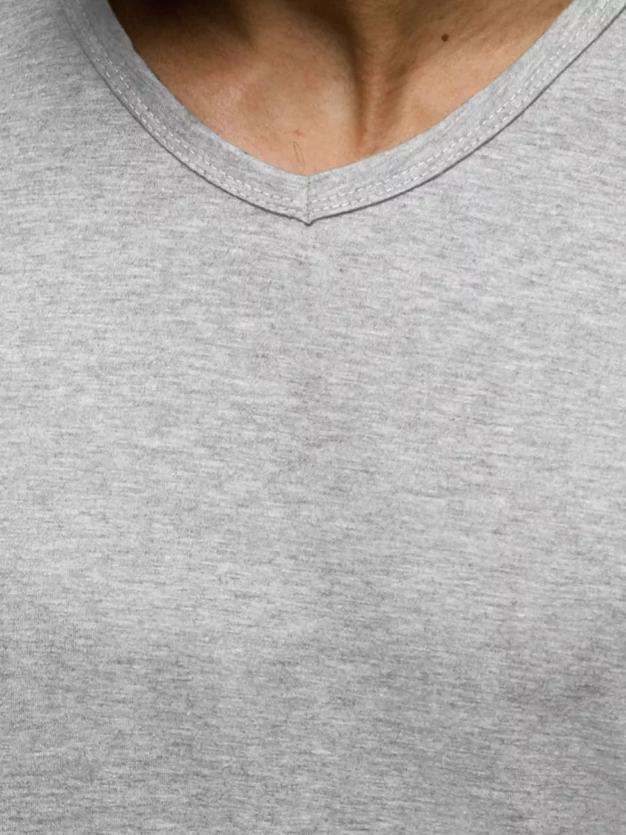 Vīriešu gaiši pelēks T-krekls Dimel