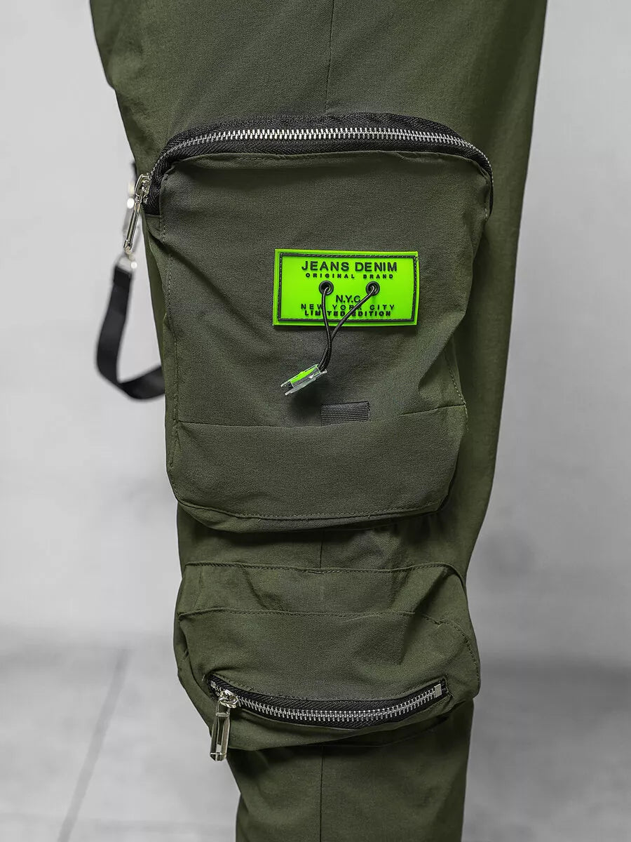 Vīriešu haki krāsas joggerbikses Simos