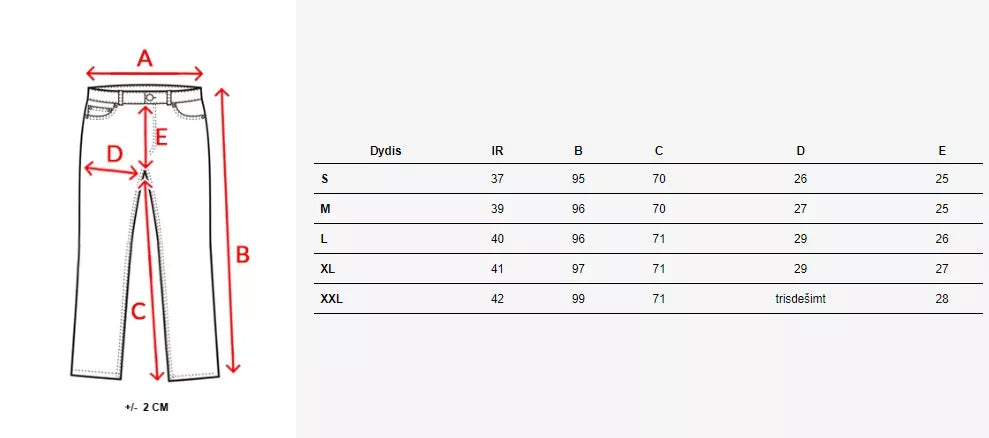 Vīriešu haki krāsas bikses Diny